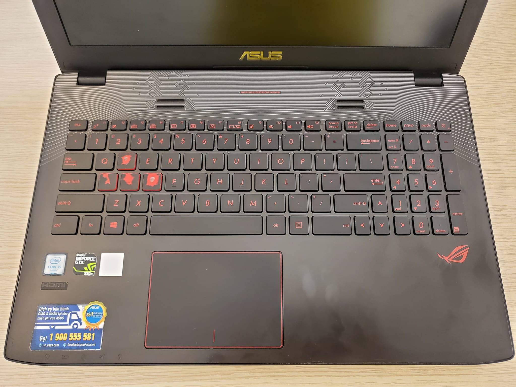 Laptop cũ Asus Gaming GL552VX
