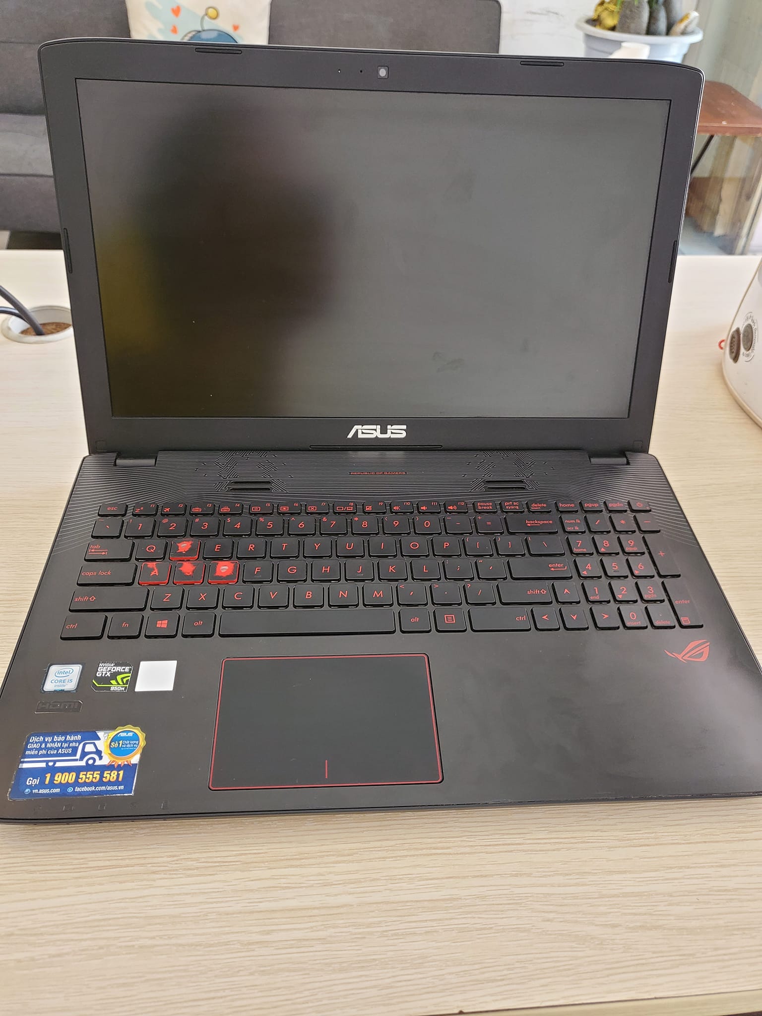 Laptop cũ Asus Gaming GL552VX