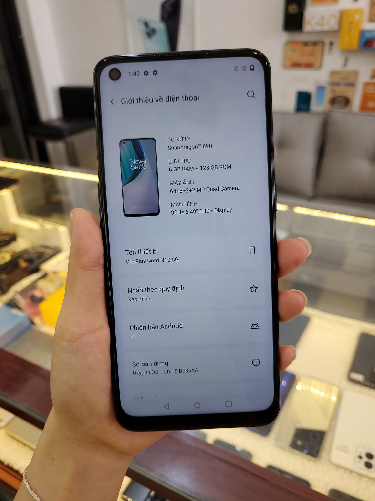 Điện thoại cũ Oneplus Nord N10 5G