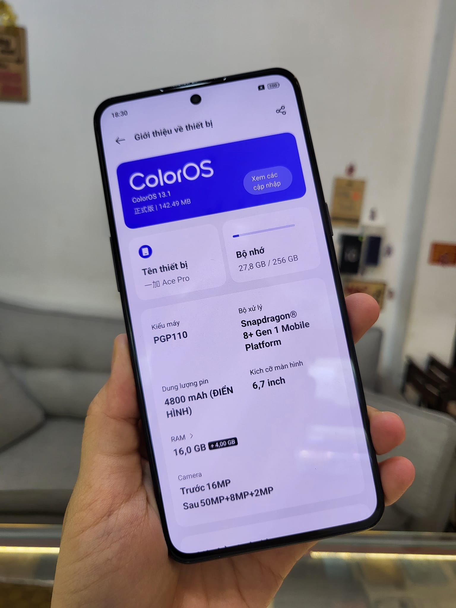 Điện thoại cũ Oneplus Ace Pro