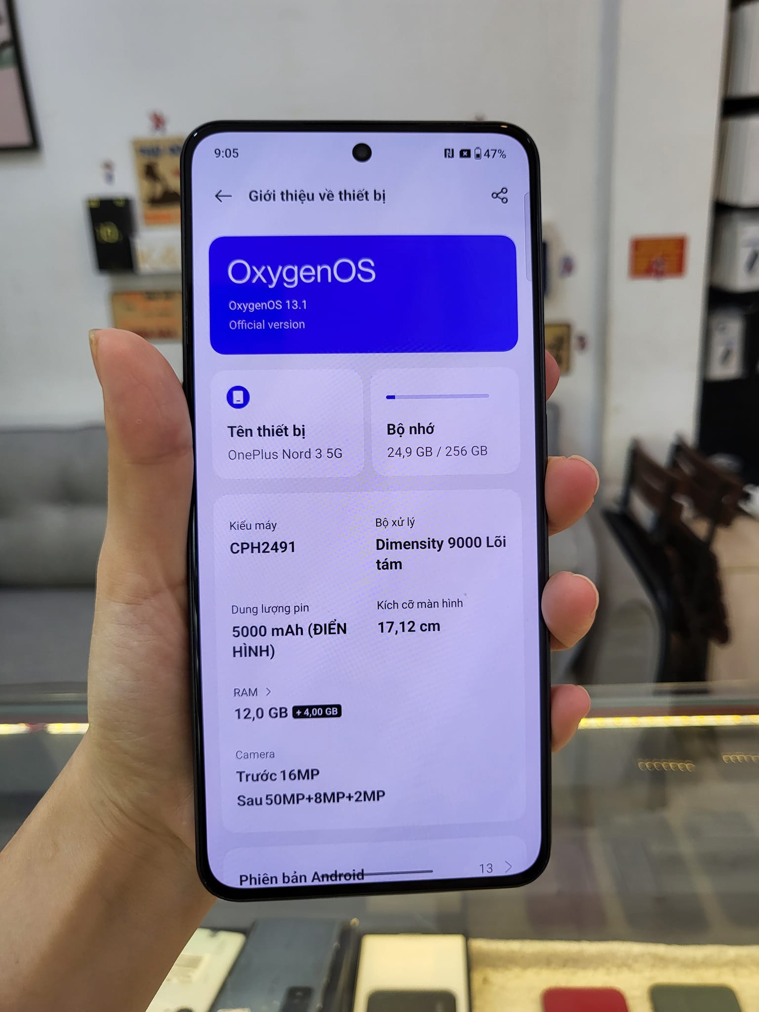 Điện thoại cũ Oneplus Ace 2V
